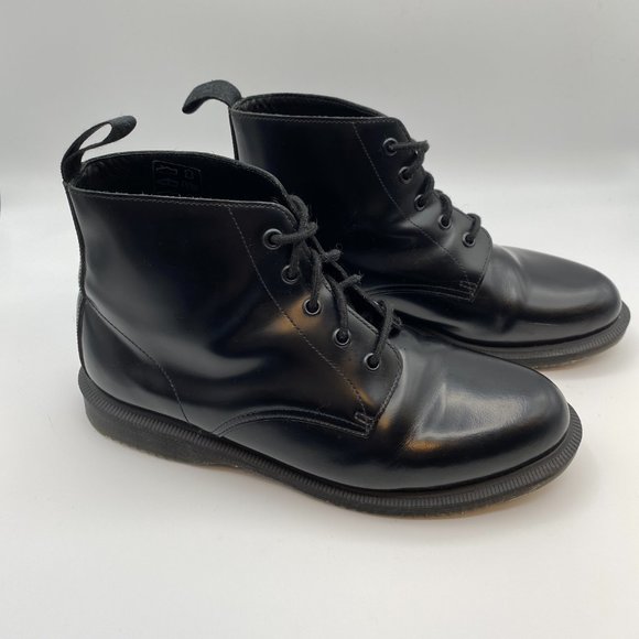 Dr. Marten's Emmeline Smooth Leather Lace Up Ankle Boots Womens US 9 BLACK Shoes - Picture 13 of 16